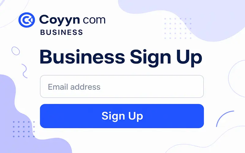 Coyyn com business sign up